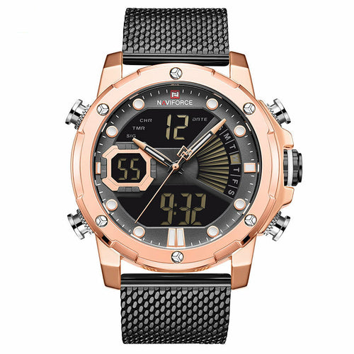 Fashion Double Display Men's Multi-function Sports Watch