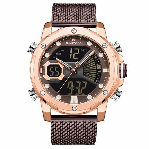 Fashion Double Display Men's Multi-function Sports Watch