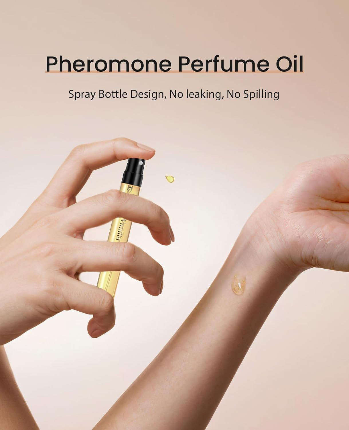 PUREAMOR Pheromones Perfumes for Women, No. 54 Vanilla Cream Scent, Vanilla Perfume Oil, Advanced Fragrance Perfume for Woman, 0.34fl./10ml Gourmand Parfum, Travel Size Perfumes for Women,Made in USA