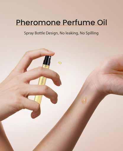 PUREAMOR Pheromones Perfumes for Women, No. 54 Vanilla Cream Scent, Vanilla Perfume Oil, Advanced Fragrance Perfume for Woman, 0.34fl./10ml Gourmand Parfum, Travel Size Perfumes for Women,Made in USA