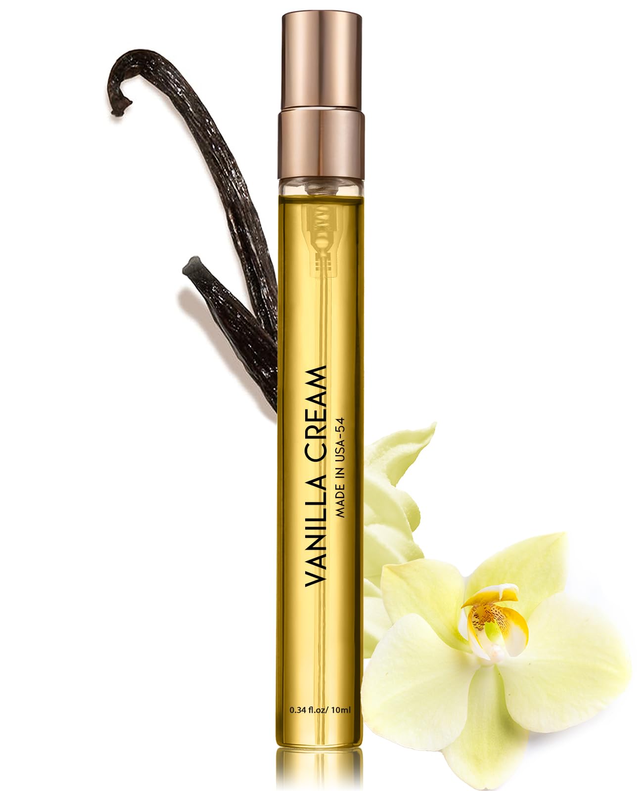 PUREAMOR Pheromones Perfumes for Women, No. 54 Vanilla Cream Scent, Vanilla Perfume Oil, Advanced Fragrance Perfume for Woman, 0.34fl./10ml Gourmand Parfum, Travel Size Perfumes for Women,Made in USA
