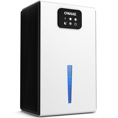 Dehumidifier, 1000 sq.ft Quiet Dehumidifiers for Home Bedroom Basement Bathroom with 95oz Water Tank, Sleep Mode, Auto Shut-Off 7 Colors LED Light, Grey