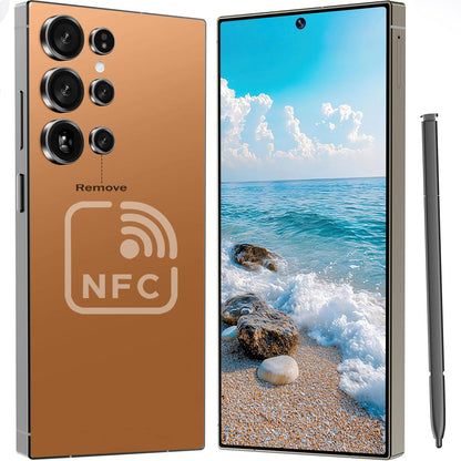 I25 Ultra Unlocked Cell Phone with NFC, 7000mAh Long Battery Life Smartphone,Built in Pen,6.8" HD Screen 12+1TB Unlocked Phones,5G/Dual SIM/Fingerprint Unlock/Face ID (Sky Blue)