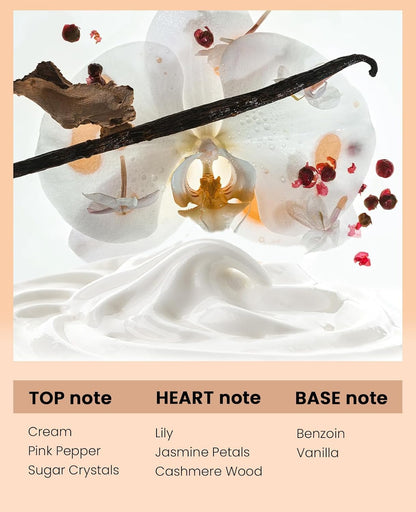 PUREAMOR Pheromones Perfumes for Women, No. 54 Vanilla Cream Scent, Vanilla Perfume Oil, Advanced Fragrance Perfume for Woman, 0.34fl./10ml Gourmand Parfum, Travel Size Perfumes for Women,Made in USA