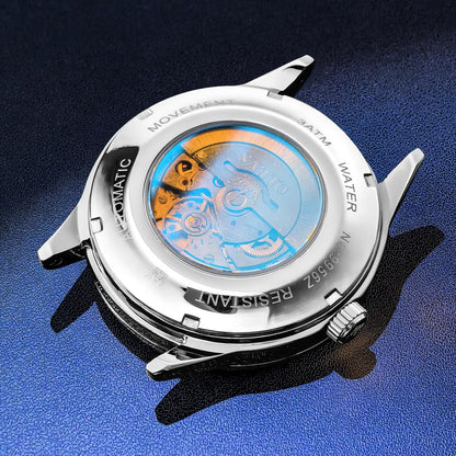 OLEVS Men's Leather Analog Quartz Watch - Luxury Chronograph Wristwatch with Date, Waterproof, Luminous - Dress Style